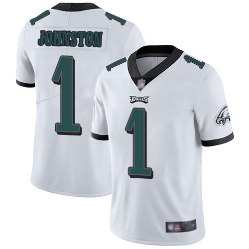 Men Philadelphia Eagles #1 Cameron Johnston White Vapor Untouchable NFL Jersey Limited Player Football->women nfl jersey->Women Jersey